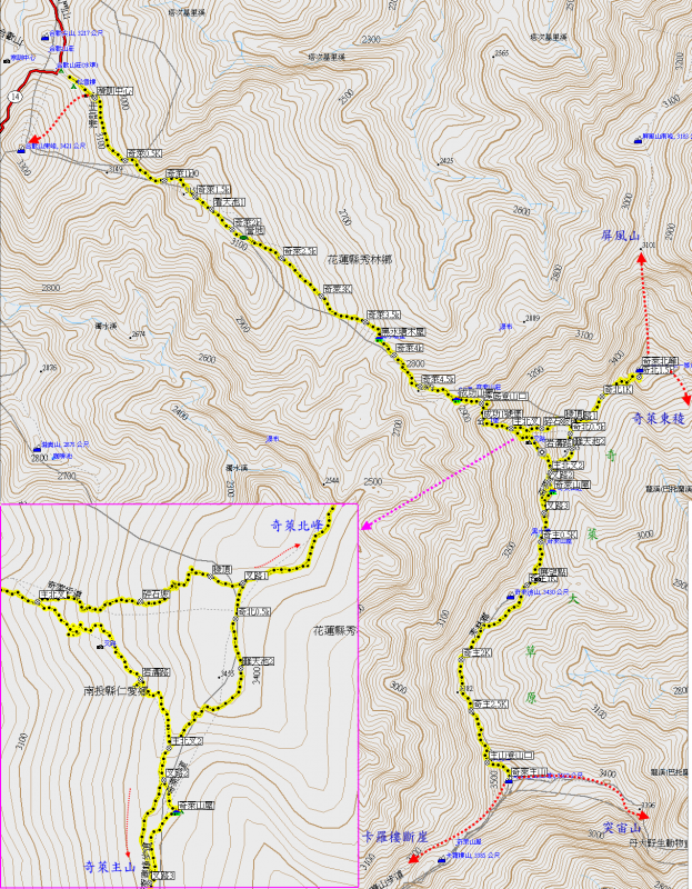 奇萊主北-Mori.png - 【花蓮秀林】奇萊主北(DAY2－奇萊北峰、奇萊主山、成功山屋 & DAY3－回登山口)