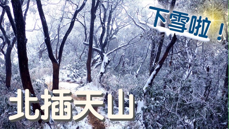 爬北插天山竟然遇到下雪| feat. 北插天山