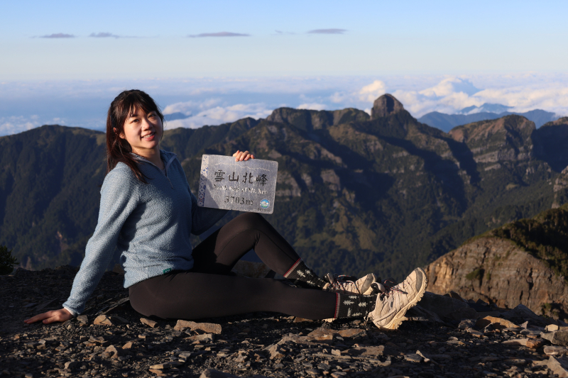 幸運夾在兩個颱風之間的「大景雪山北峰」紀錄