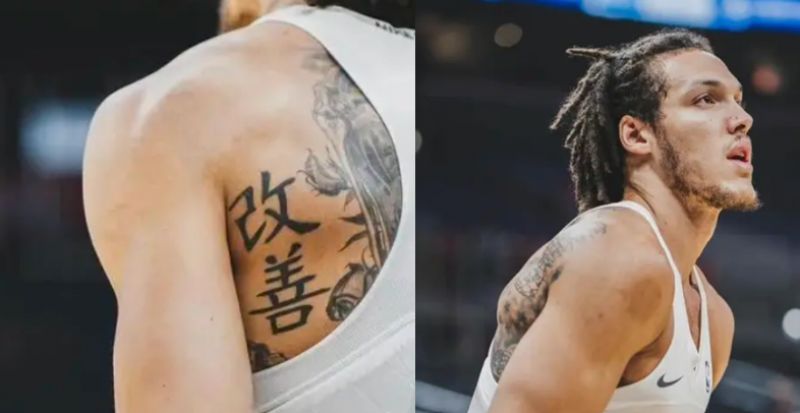 NBA/ Aaron Gordon新刺青曝光! 於後背左方刺「改善」兩字