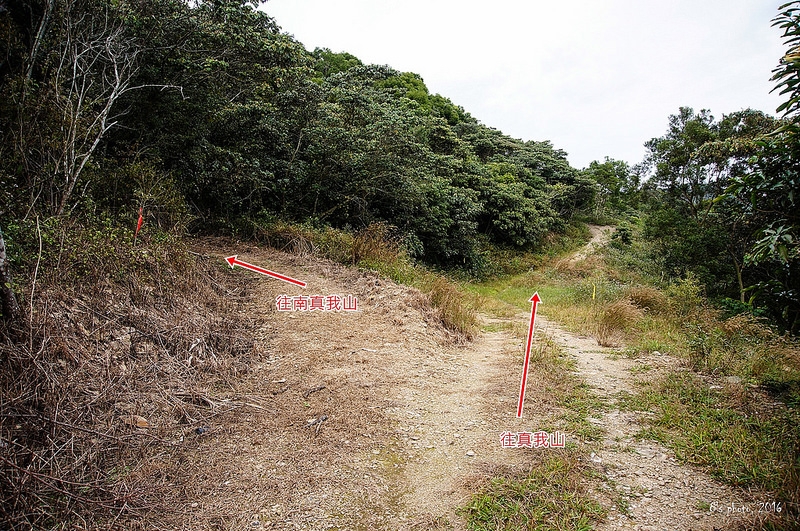 真我山、南真我山產道岔路