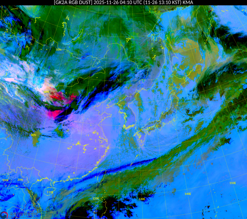 ［氣象］衛星雲圖觀察天氣變化，還能監控砂塵暴移動