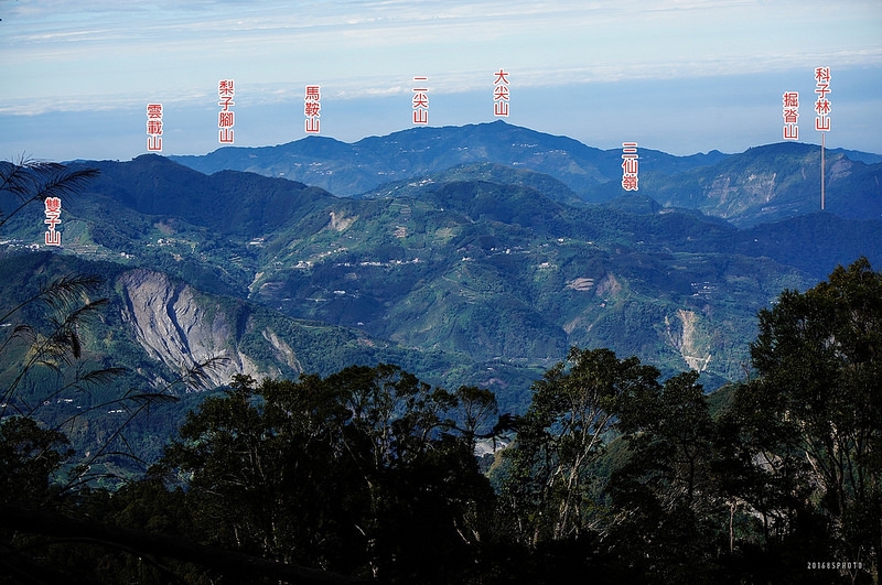 二萬坪山山頂附近展望