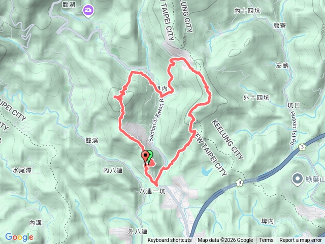 拱北殿北港山圍貓尖原始森林心形健走