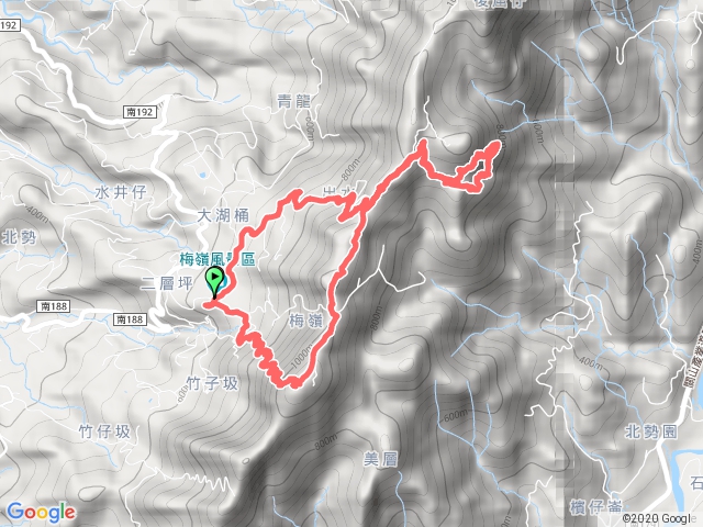 梅嶺O型縱走（竹仔尖山、獵鷹尖）