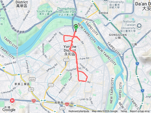 9月6號永和市區健行