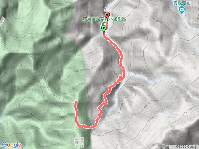 東滿步道上拉卡往返