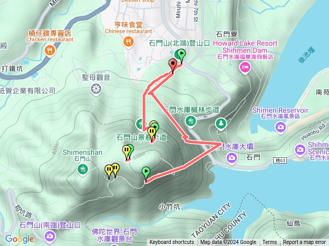 石門山景春步道上環湖步道預覽圖