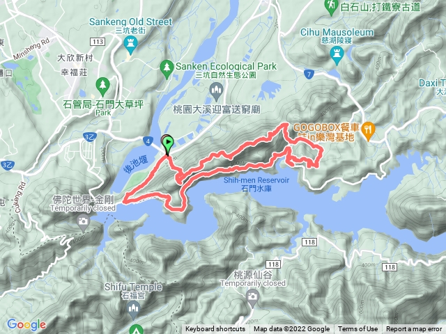 溪洲山、湳仔溝、石門水庫環湖大o