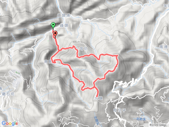 玉桂嶺路二號橋-南勢坑古道-司公髻尾山-伏獅山-九芎坑山O型