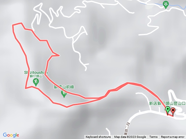 獅仔頭山隘勇線-獅仔頭前峰-獅仔頭山小百岳-大土匪洞-獅尾坪登山口-瑡仔頭步道-觀獅坪-隘勇線登山口