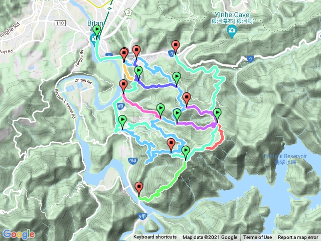 2021_9_21四分子古道~二龍山~花園新城保甲路~赤蘆古道~大崎頭山~保甲路出五路財神廟