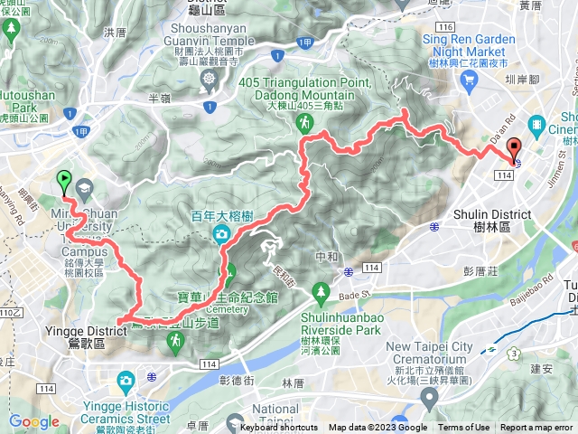 東湖大棟山十三連峰大縱走