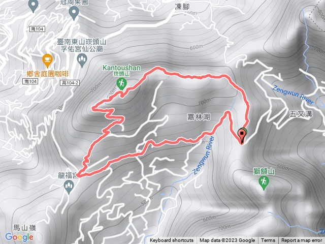 咖啡山、獅尾嶺、嘉林湖山、崁頭山-南瀛百岳O形環繞