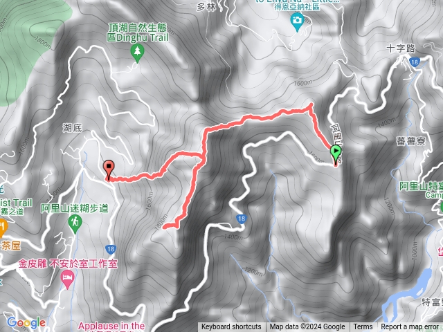 凸龜山走芙蓉山下天福山出迷糊步道停車場