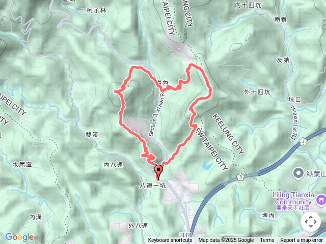 20250614汐止愛心縱走(拱北殿 O型)