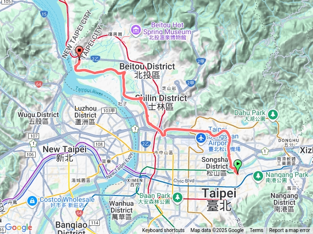 松山火車站到關渡宮