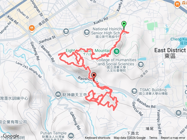 十八尖山避開道路+高峰植物園預覽圖