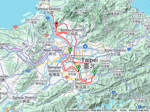 【任務一】2025臺北大縱走臺北大縱走第八段：捷運動物園站至捷運關渡站[河濱自行車道]20251214150612預覽圖