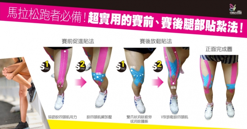 【傷痛防護】馬拉松跑者必備！超實用的賽前、賽後腿部貼紮法！