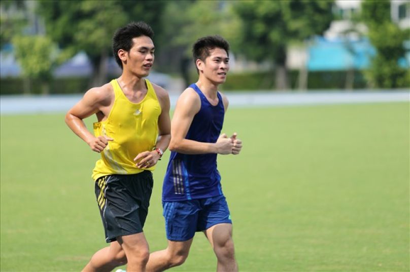 bennett可以说是本班资优生,在首次团练跟著郑子健教练用不错的速度完