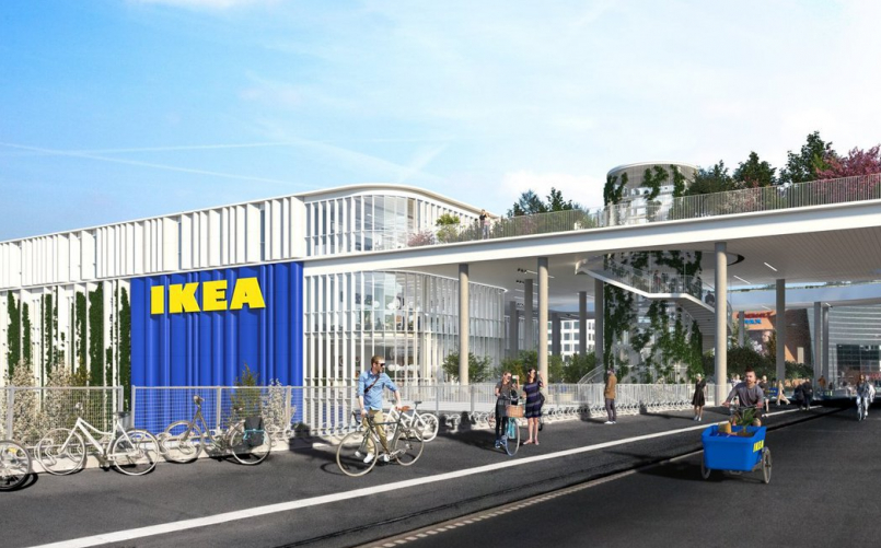IKEA哥本哈根新店，減少經典色調，改以白色調與透明感為主。圖／Dorte Ma...