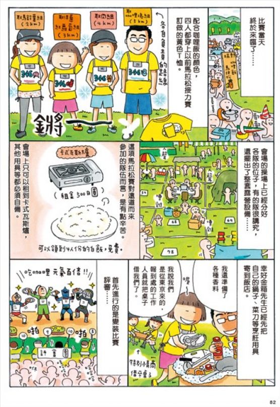 [圖文書] 《一個人邊跑邊吃：高木直子呷飽飽馬拉松之旅》咖哩飯馬拉松
