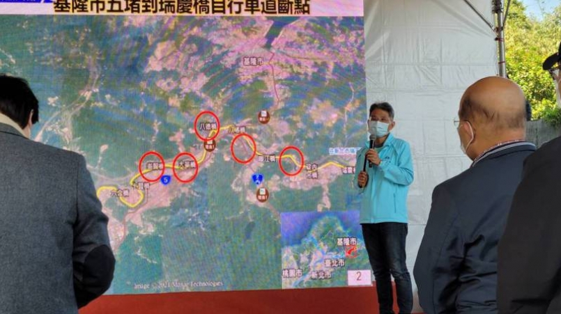 基隆河岸自行車道最後一哩路將串連,基隆將縫合7斷點。記者游明煌/攝影 基隆河岸自行車道最後一哩路將串連,基隆將縫合7斷點。記者游明煌/攝影