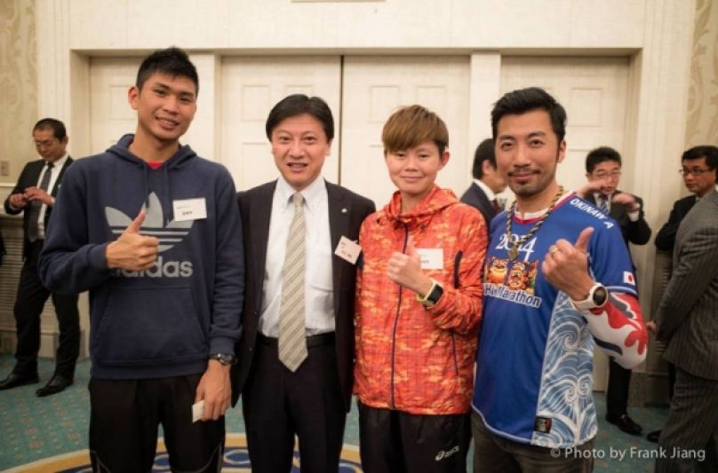 簡培宇、徐君宇日本精神加持 奔馳在靜岡馬拉松