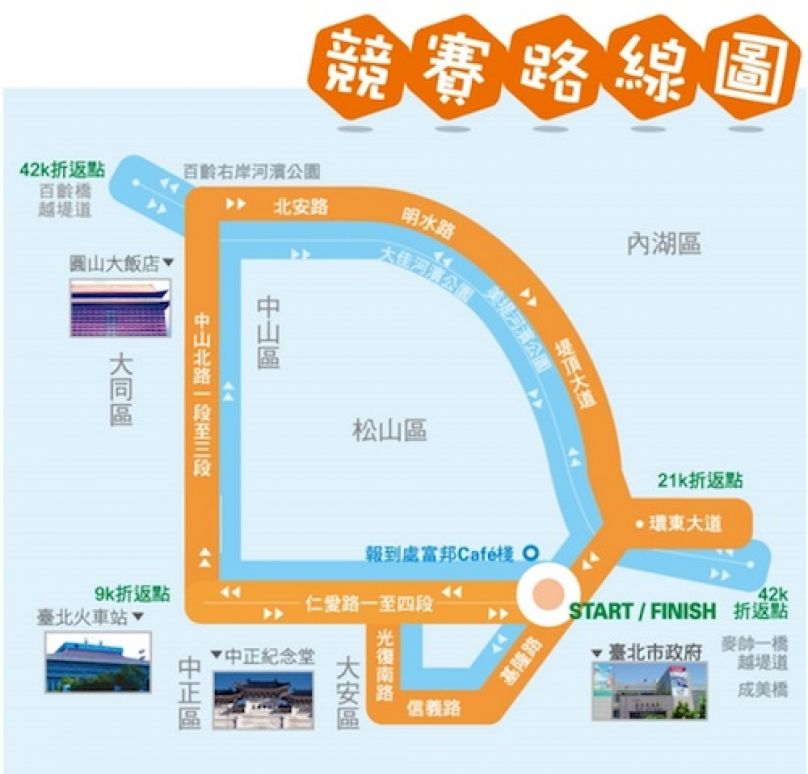 [路線試跑] 2012 富邦臺北馬拉松 (9K)