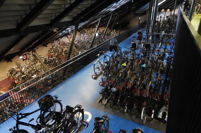 Utrecht擁有荷蘭最大的腳踏車停車場。記者葉信菉／攝影