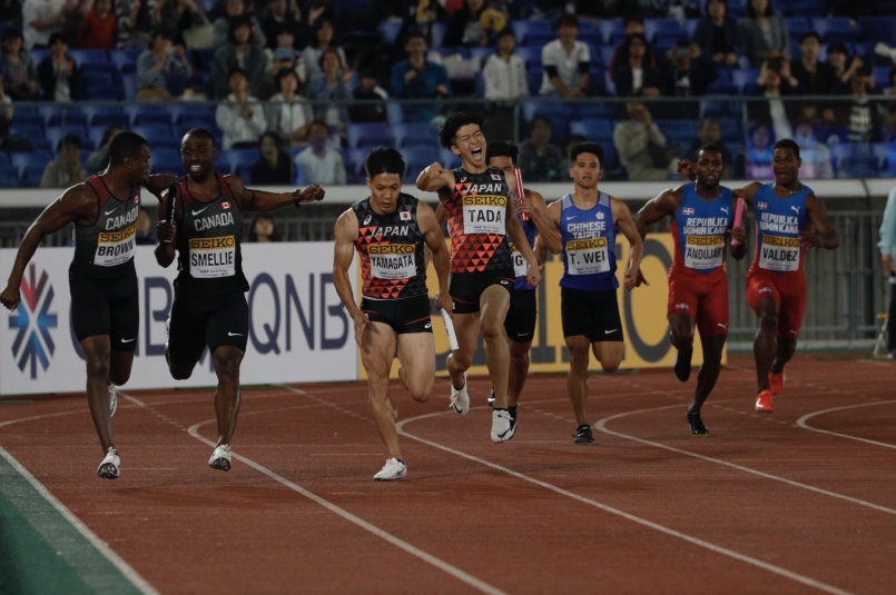 【日本體育情報】田徑—男子4x100米接力隊接棒失敗被DQ