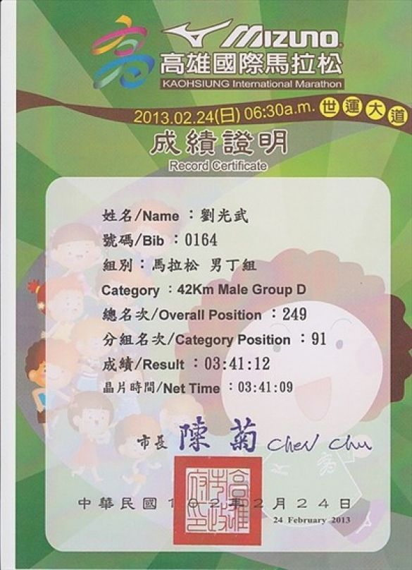 [台灣跑透透] 跑跑走走的2013高雄國際馬拉松