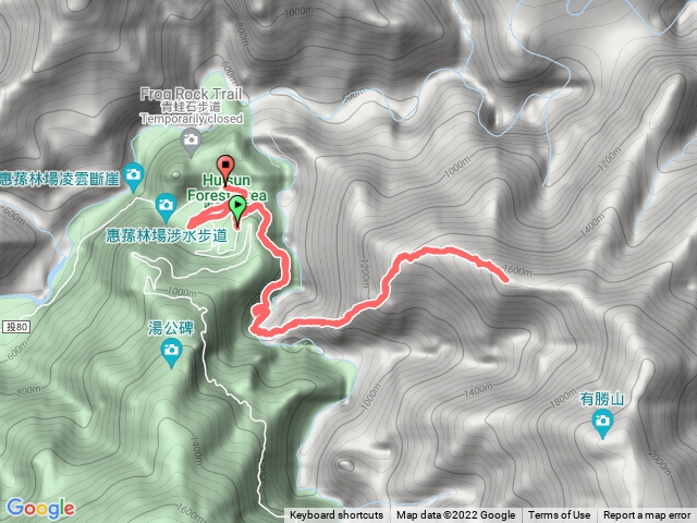 有勝山到1664來回