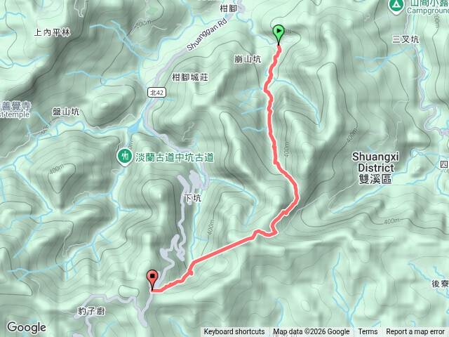 崩山坑古道到大坑預覽圖