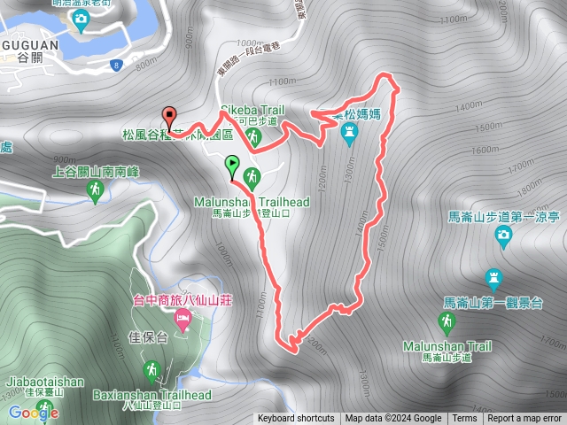 馬崙山八壯士登山口上，斯可巴步道下（O型）預覽圖