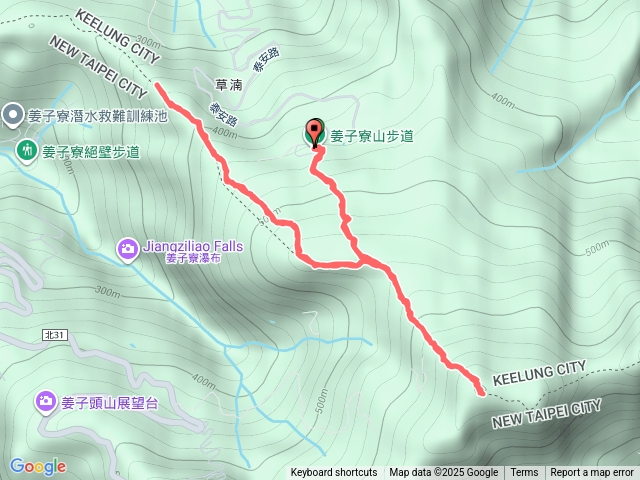 姜子寮山、旗尾崙