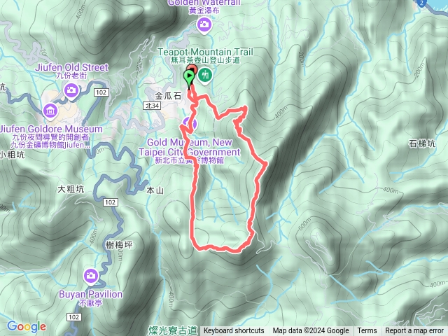 茶壺山→半屏山→燦光寮山O型縱走預覽圖