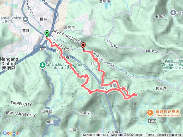 20251109台北天際線第二段(支線)之後段：舊莊到汐止(三層崎後因雨轉進栳寮步道)預覽圖