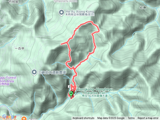 熊空瀑布竹坑山O繞（ 熊空山未竟）2025/8/16