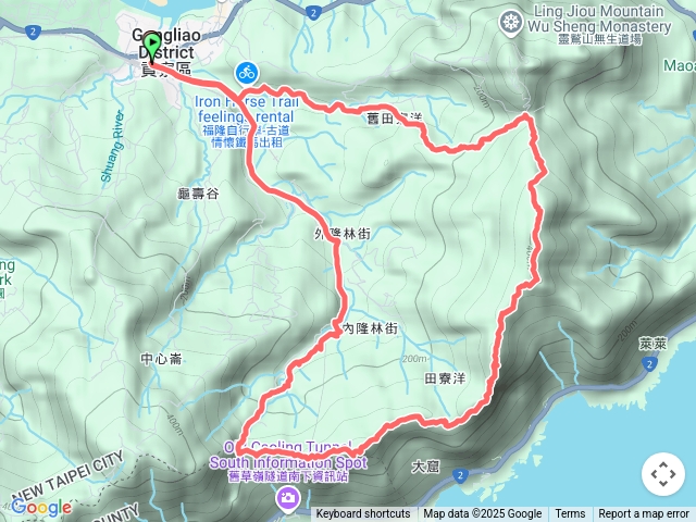 雪山尾稜北段連峰O形