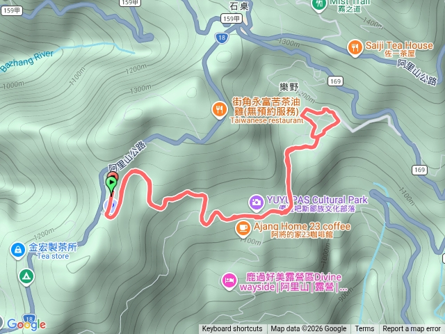 縣道156走阿里山國中小往返61K停車場