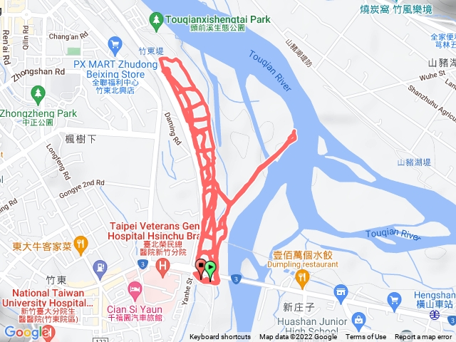 竹東河濱雜木林小徑