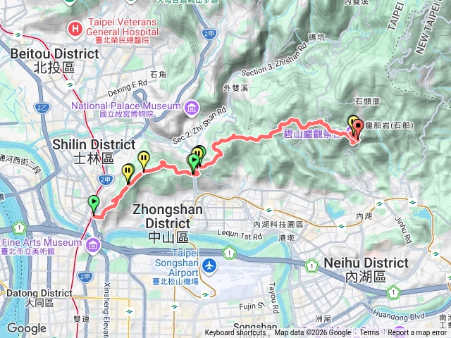 2026臺北大縱走臺北大縱走第五段：捷運劍潭站至碧山巖（劍潭支線）20261008140048