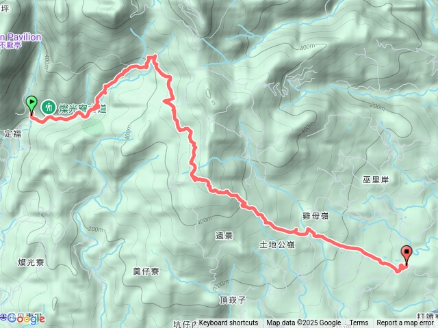 淡蘭古道北路-燦光寮古道-楊廷理古道-打鐵寮文秀坑-安福廟-賦歸