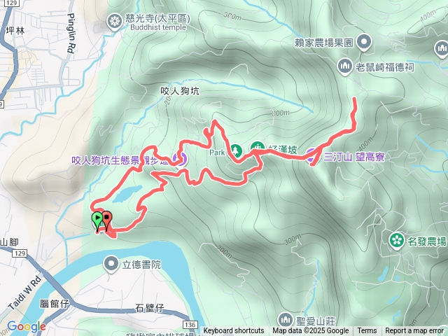 三汀山、觀雲嶺、咬人狗坑步道預覽圖