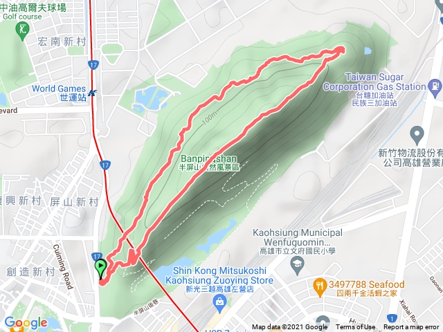 半屏山O型路線