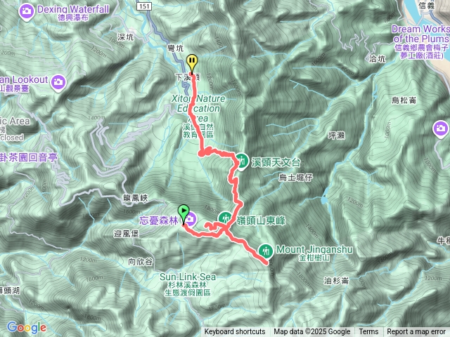 金柑樹山（忘憂森林→溪頭森林遊樂區）預覽圖