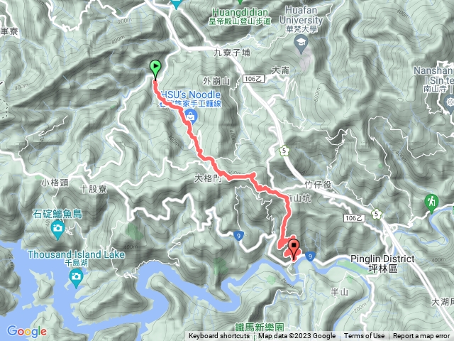 烏塗窟-許家麵線-四分子古道裡-獵狸尖觀景台-黃櫸皮寮山