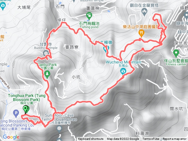 天上山-五城山-文筆山-南天母山O型